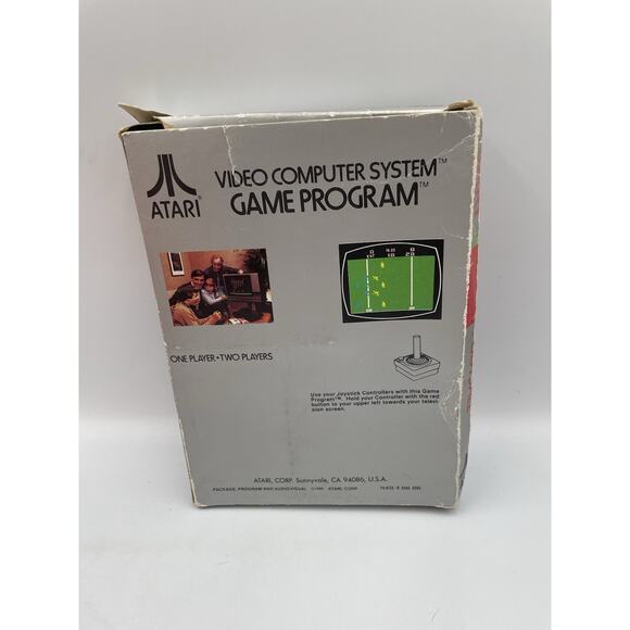 Football Real Sports Atari 2600 Game In Box With Manual- Fast Shipping! - Picture 4 of 7